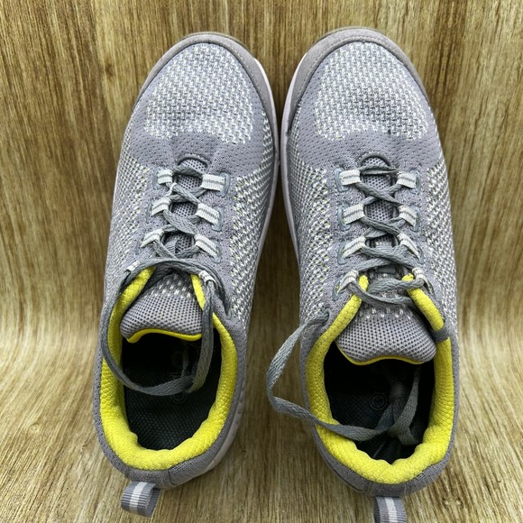 Orthofeet Biotfit 987 Women's Size 8 2E Wide Grey Lime Sneakers Orthopedic Shoes - Picture 6 of 10